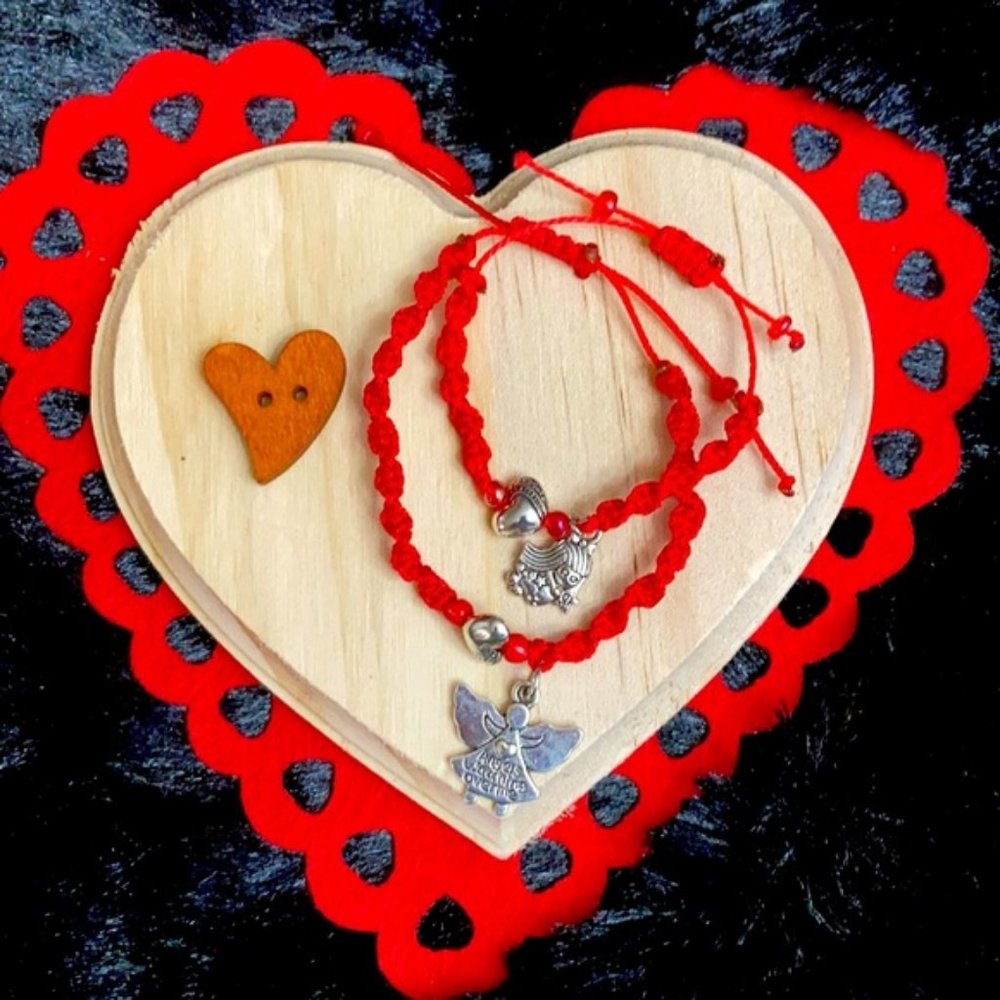 Mommy & Me Love ❤️ fairy 🧚‍♀️ Ángel bracelet set
